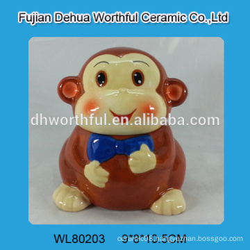 2016 Ceramic novelty monkey cookie box